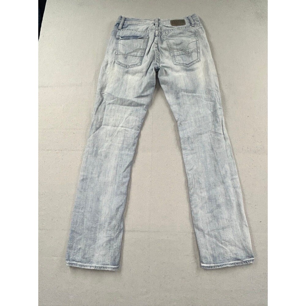 BKE Mens Jake Straight Leg Jeans 32L Light Blue wash - Picture 4 of 11
